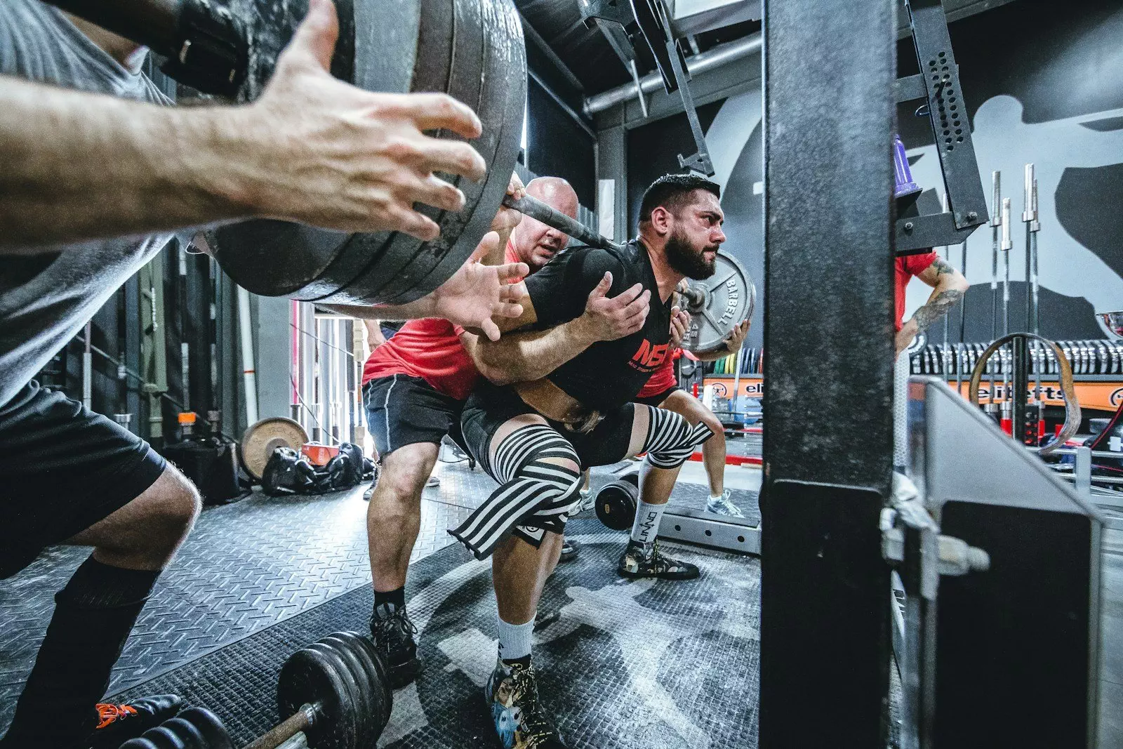 man taking exercise