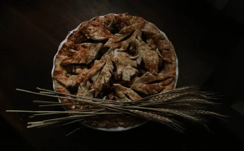 brown dried fish on brown wicker basket