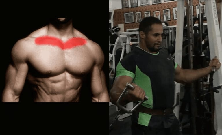 تمرين ممتاز لعضلة الصدر من الأعلى في الوسط
